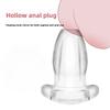 Transparent Hollow Anal Peeping Plug BDSM Butt Plug Silicone Enema Tools Gay Lesbian Anal Expander Sex Accessories for Couples