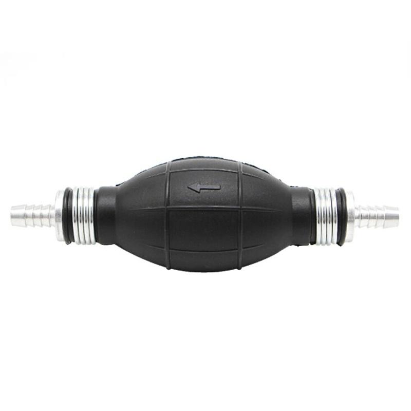 Fuel Hand-primer Pump Bulb Gas Petrol Rubber Aluminum Engine Car Water