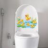 One Duck Toilet Sticker, a Plastic Bathroom Accessory Featuring a Playful Duck Design Suitable for Everyone