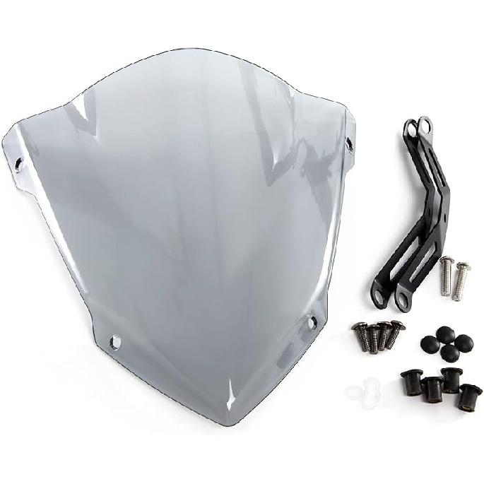 Evomosa Motorrad Windschutzscheibe Sport-Visier Passend für MT-03 MT03 MT-25 MT25 2013 2020 2021 20-21 (Schwarz)