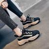Dad Shoes Apricot New Spring and Autumn European Thick-soled Muffin Shoes Sports and Leisure Shoes