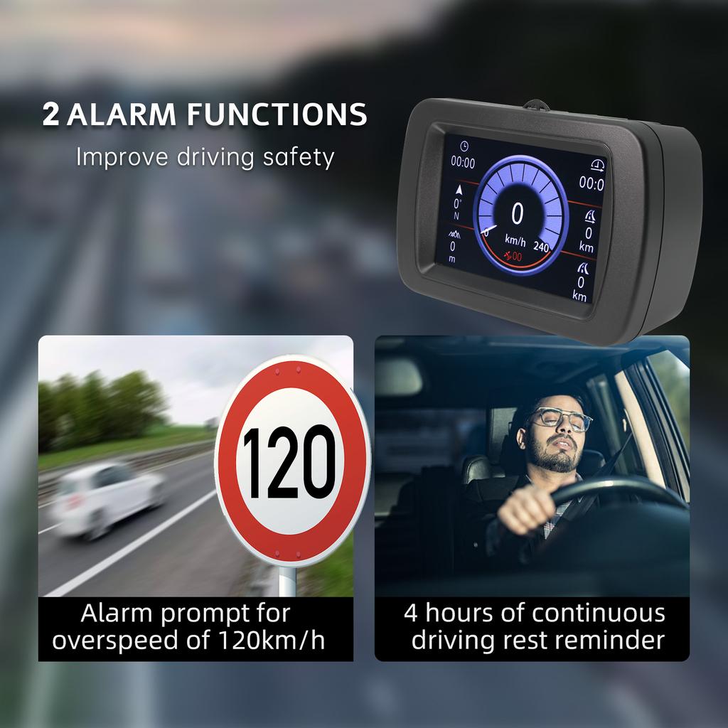 A65 OBD2 și GPS Head-Up Display Electronică Multifuncțională HUD Proiector LCD Digital GPS Vitezometru OBD II Contor de Viteză în Pantă