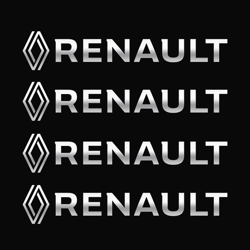 Insignia Emblema Pegatinas para Coche Pegatina Lateral Guardabarros Ventana Carrocería Audio para Renault Megane 3 2 4 Clio4 5 Captur Trafic Scenic2