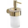 Gedy Pirenei Liquid Soap Dispenser Milky Glass Gold PI8187