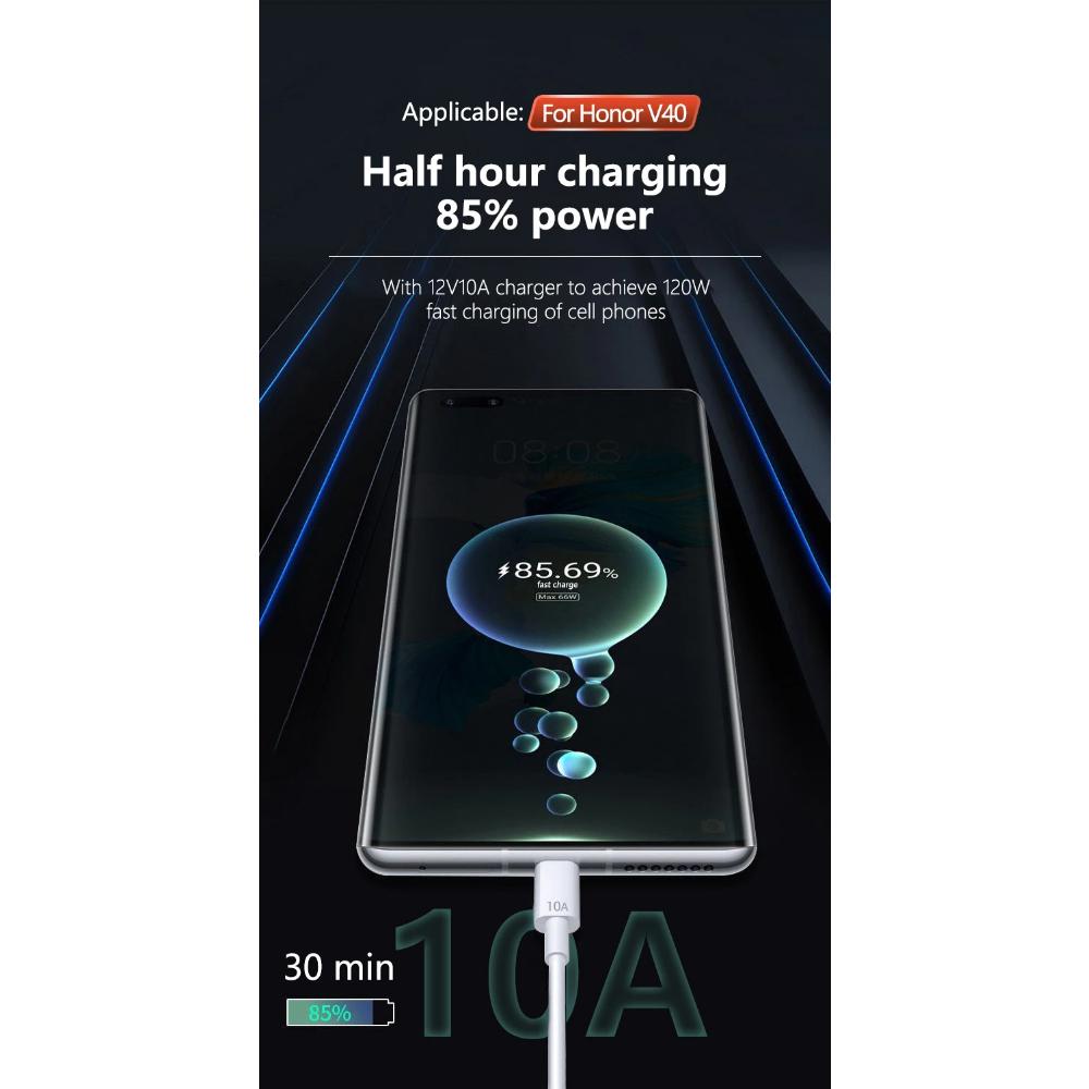 USB Type C Cable 120W 10A Fast Charging Wire Mobile Phone USB For Huawei P30 Xiaomi Realme Samsung Poco X6 USB C Data Cable Cord