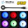 Romantic USB Sunset Lamp LED Rainbow Neon Night Light Projector Photography Wall Atmosphere Lighting for Bedroom Decor Light