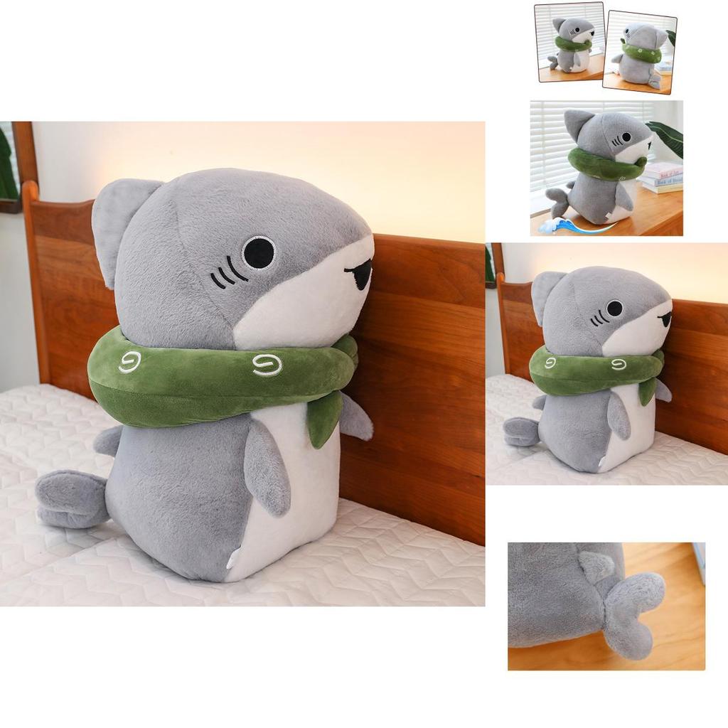 Adorable Shark Cat Plush Pillow Creative Cuddly Toy For Kids And Collectors
