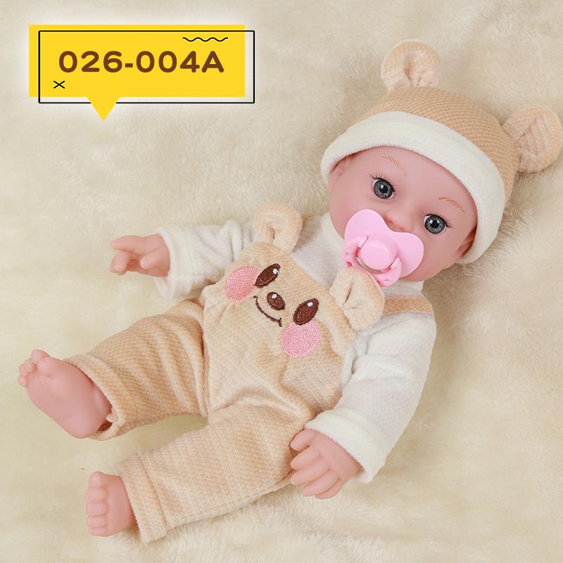 30cm Reborn Baby Girl Doll - Soft Vinyl Soothing Toy for Children