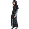 Halloween new skull print witch long vampire costume, queen devil dress costume