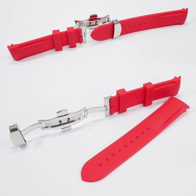 Swatch x OMEGA Exclusive Rubber Strap with D-Buckle (Red)