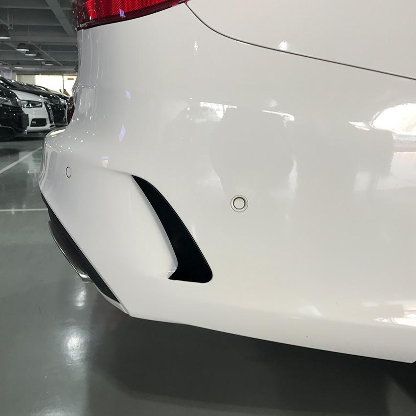 AM-Zadní nárazník Spoiler Boční Canard Pro Mercedes Pro Benz Třída C Kombi S205 C180 C200 Pro AMG Černý