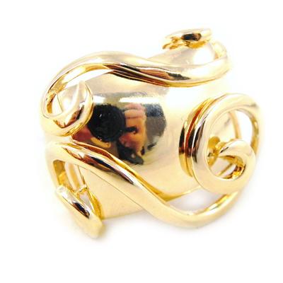 Gold Plated Ring 'Arabesque'