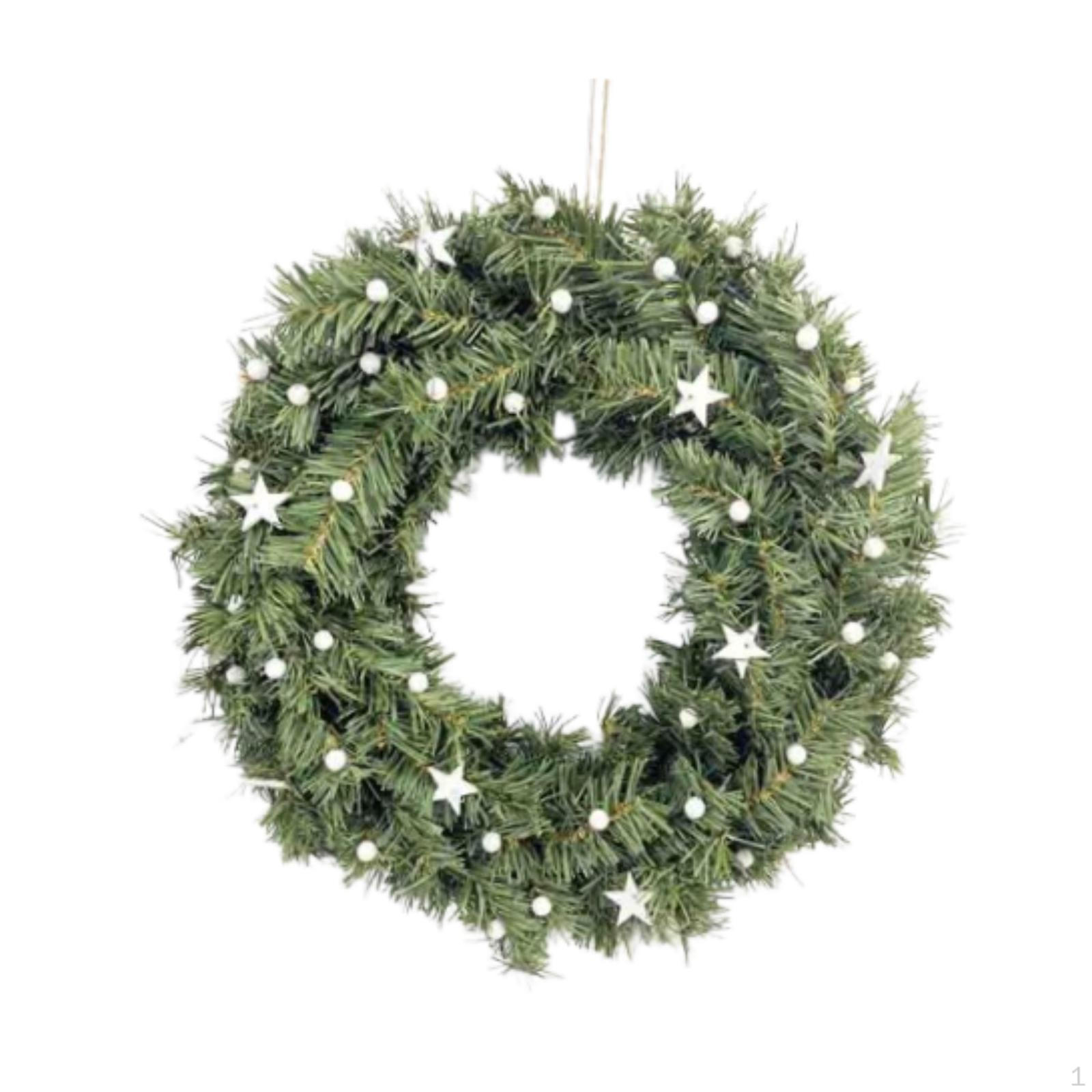 

Искусственный еловый венок, гирлянда, садовое украшение 40cmx6cm
