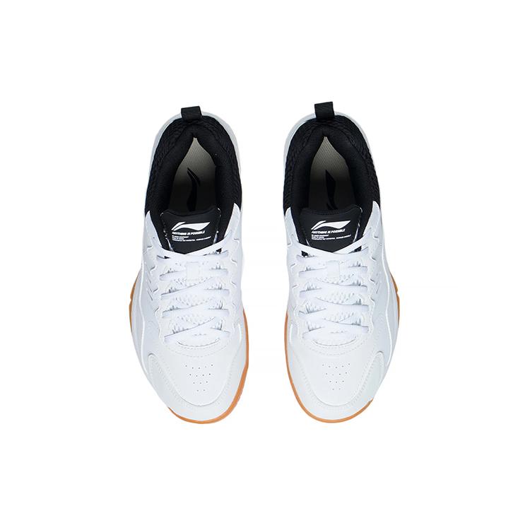 New LiNing Ace 21 V1 Anti Slip And Wear Resistant Breathable Low Top Badminton Shoes Unisex White Black AYTS038-1