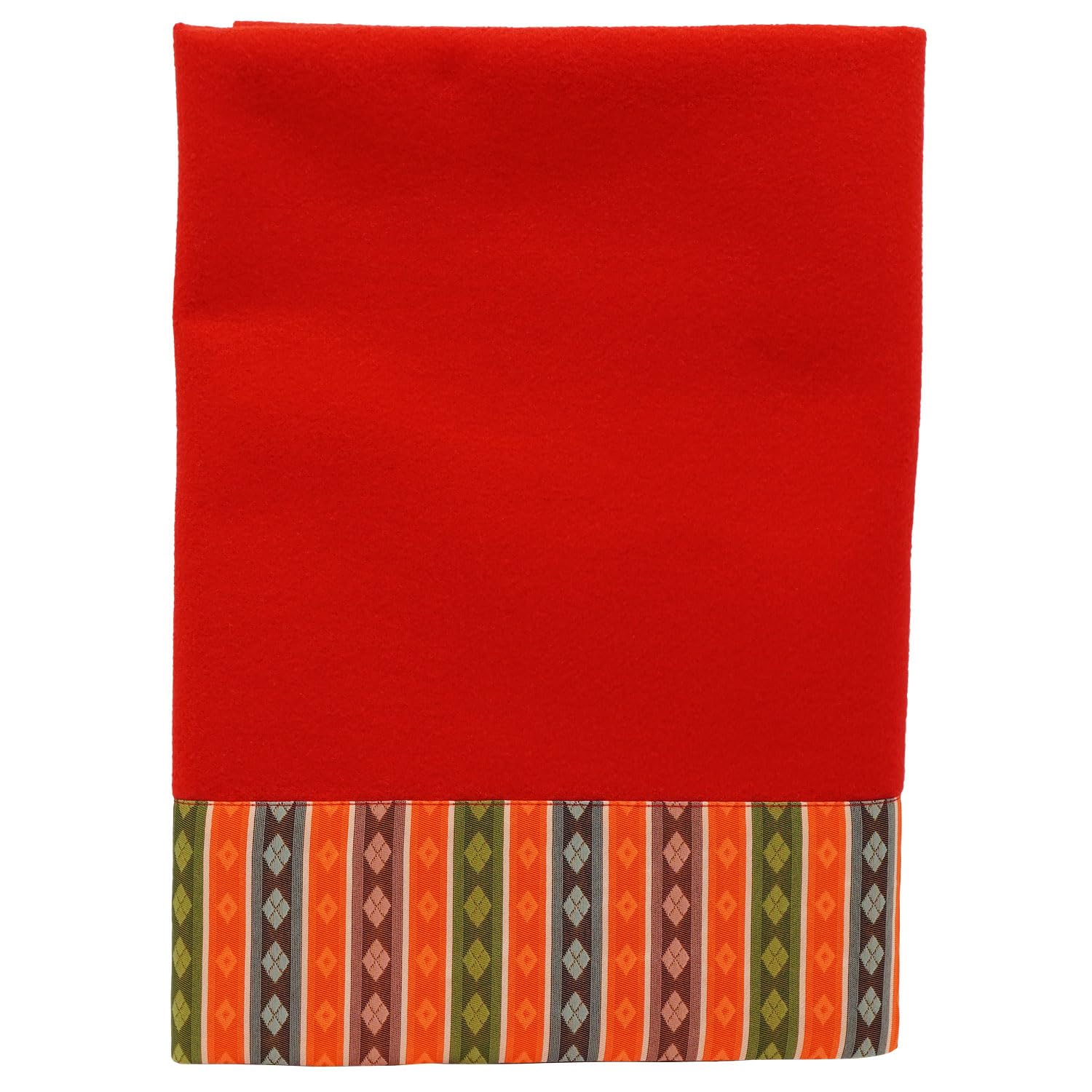 

Kyoto Bando Shoten Hina Doll Flat Decoration Felt with Ancient Twill Border 28-go (90cm wide) Felton/Red [Hina Doll/Girls Festival] червоний