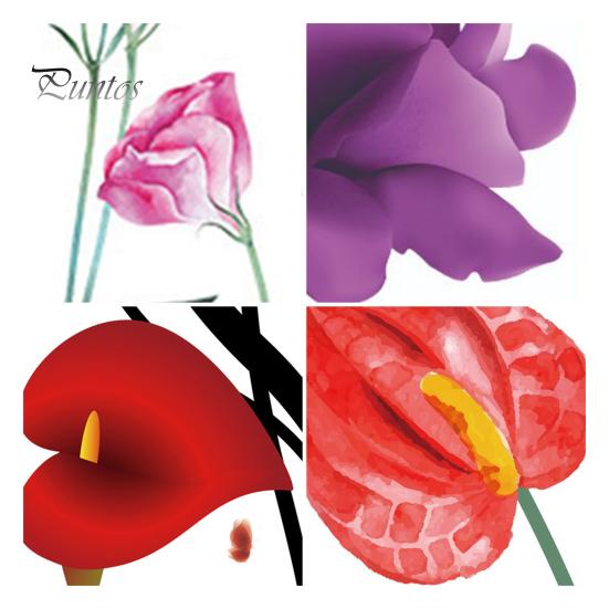 Living Room Flower Decals Wall Decal Removable Peel And Stick PVC Stickers Colorful Rose/Morning Vibrant Decor Glory Floral Murals for Bedroom Nursery