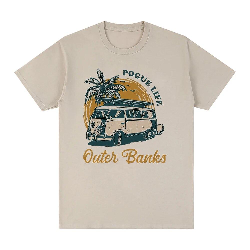 

Футболка Outer Banks 3, женские хлопковые футболки с эстетическим рисунком Pogue Life, унисекс OBX North Carolina John B JJ Maybank, хлопковые футболки XL