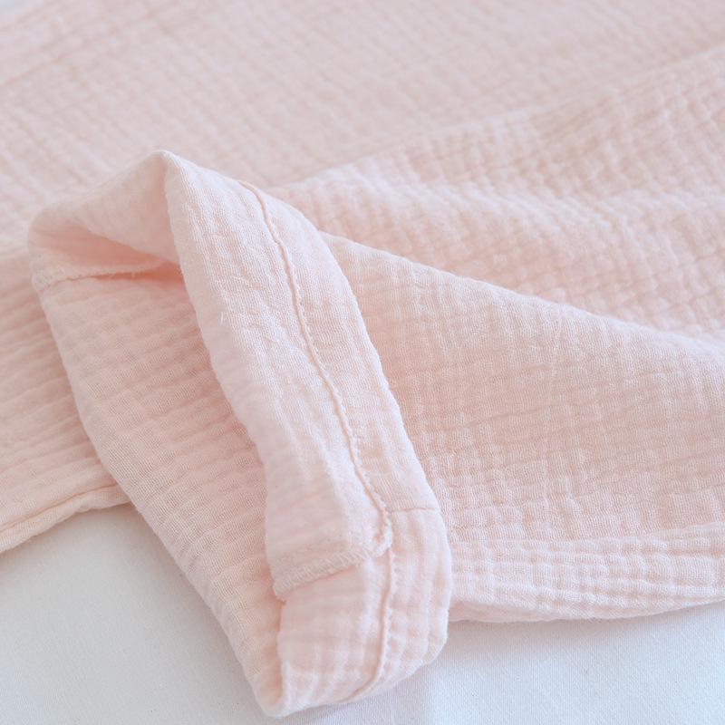 New Spring and Autumn Women's Pajama Set 100% Cotton Crepe Embroidery Home Suit Long Sleeve Long Pants Thin Large Size Set