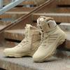 Men Military Boots Winter Leather Black Special Force Desert Ankle Combat Boots Safety Work Shoes Boots