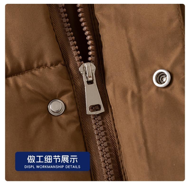 Korean Style Solid Hooded Thickened Winter Padded Coat For Toddler Boys And Girls
