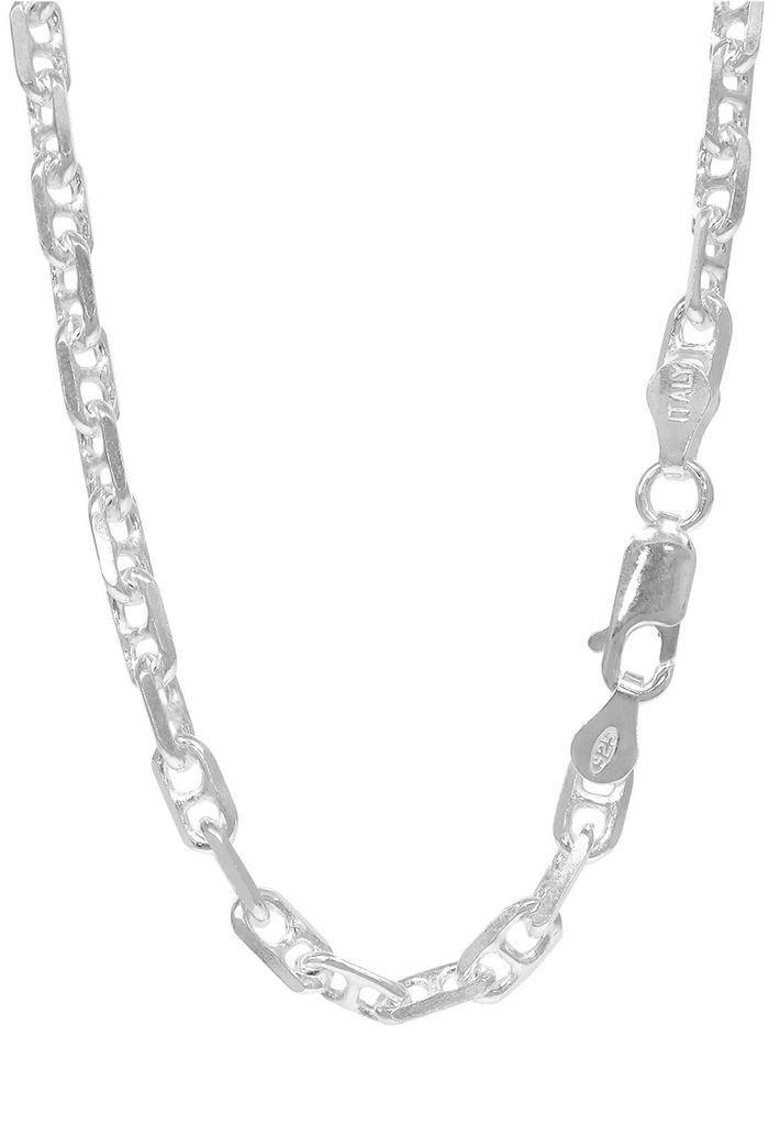 Gin no Anchor Length Width Silver 925 Necklace Chain Only [Shinjuku Kura] Chain, 45-60cm (55cm), Approx. 4.0mm, Chain, Men's, SV925,