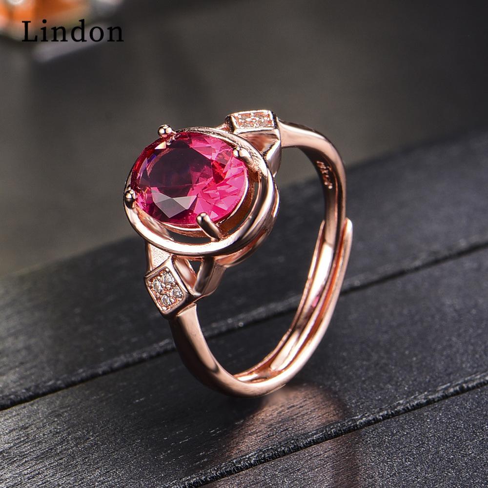 Lindon Classic postriebrený zirkónový prsteň Dámsky šperk Svadobný darček na párty