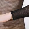 New Professional Hard Mesh Latin Dance Jumpsuit Latin Mesh Socks One-piece Mesh Caramel Full Body