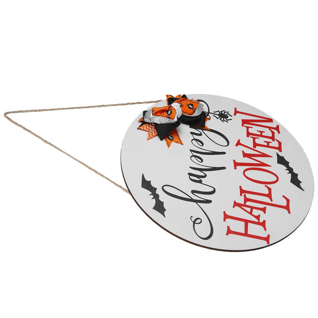 Door Sign Wooden Hanging Halloween Ornament Sign for for Outdoor Indoor Garden Home Decoration