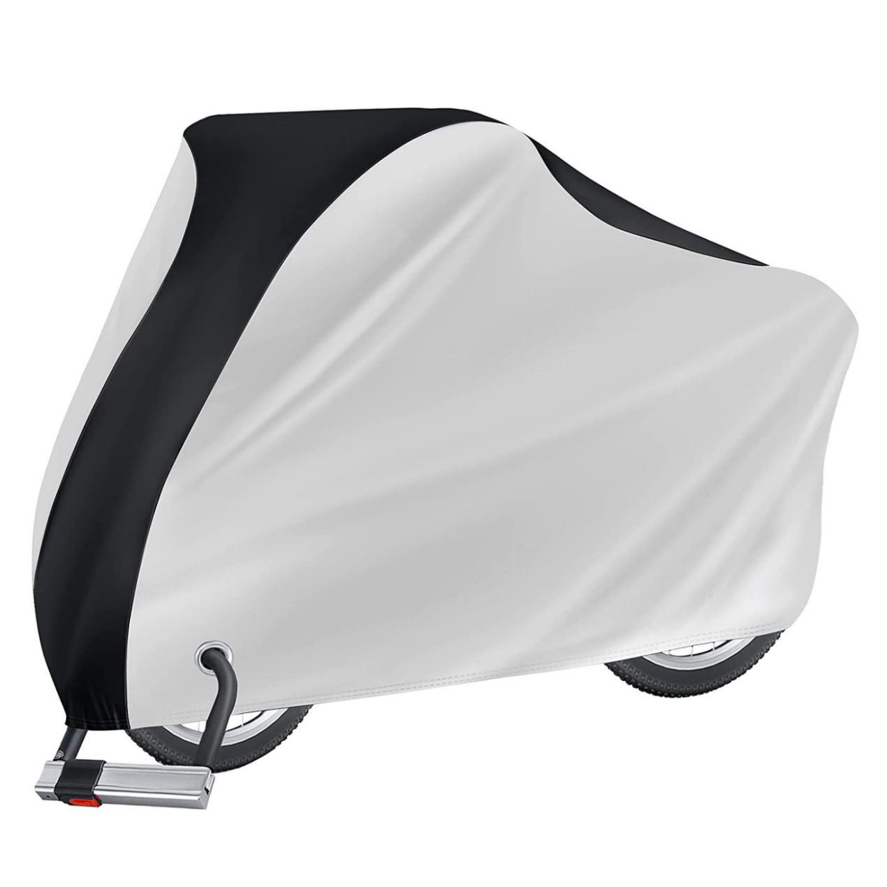 

Universal Multi-Color Bike Cover: 190T Lock Hole, Sun & Rain Protection, Fits Mountain & Regular Bikes for All Seasons XXS Metal Ring (0.20kg) 150x50x70cm