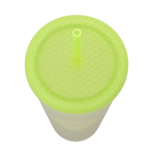 Starbucks Logo Cold Cup Tumbler, Neon Yellow, 710ml, Coffee Tumbler, Starbucks, Sparkly, Cute, Stylish, Birthday Gift, Water Bottle