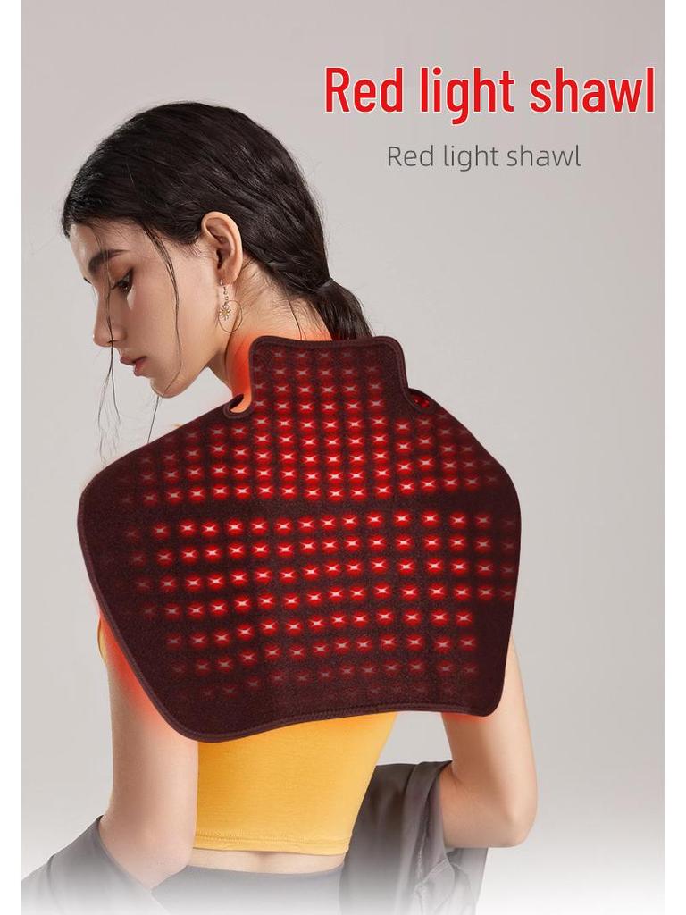 Infrared Red Light Shawl Massager with LED Hot Compress for Shoulder and Neck Therapy