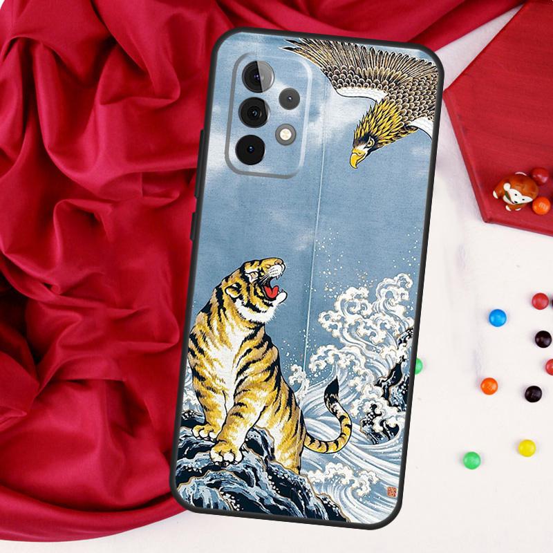 Fashion Animal Tiger Art For Samsung Galaxy A15 A55 A53 A33 A35 A22 A32 A52 A54 A34 A14 A56 A36 A26 A16 A05 A06 Case