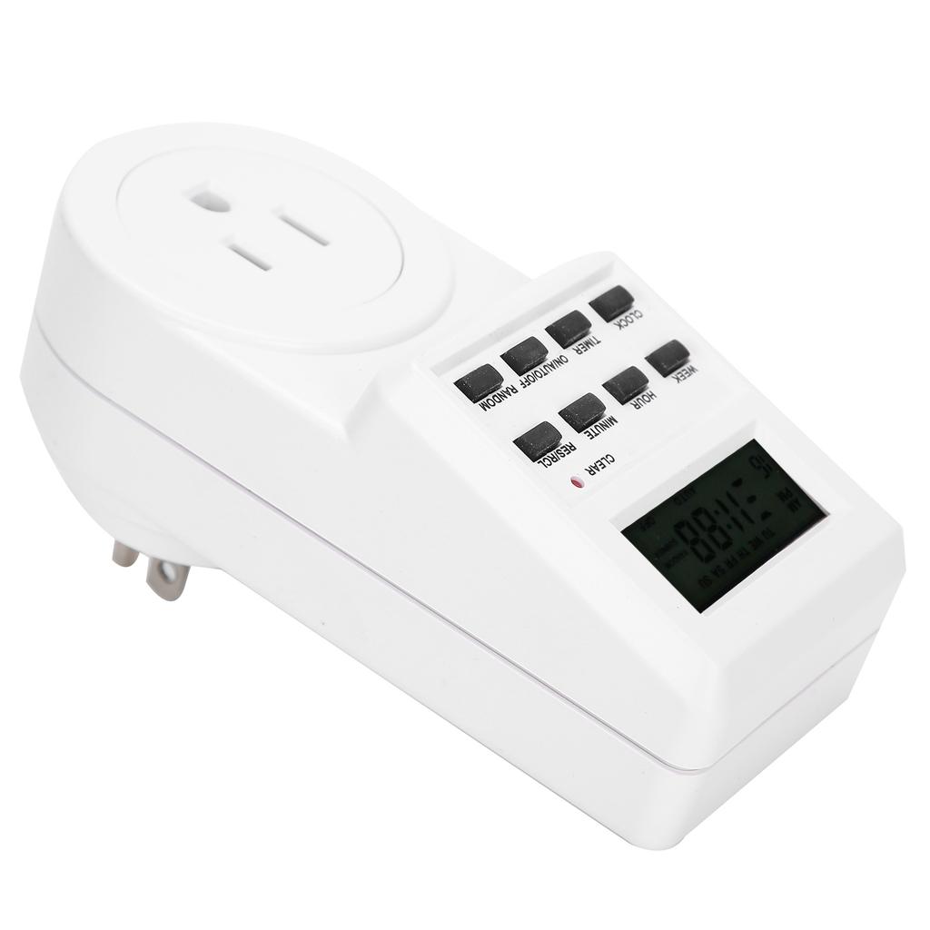 Timer Switch Plug Intelligent Programmable Outlet Timer Socket for Electrical Appliance(TST01US Plug )