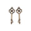 Simple Skeleton Key Charms Multi Color Alloy Pendants For Vintage Themed Jewelry
