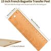 Wooden Transfer Peel 15 Inch French Bread Flipping Board Dual Scale Baking Tool for Pizza Oven Home Kitchen