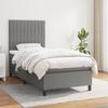 3141914 vidaXL Divan Bed with Mattress Dark Grey 100x200cm Fabric