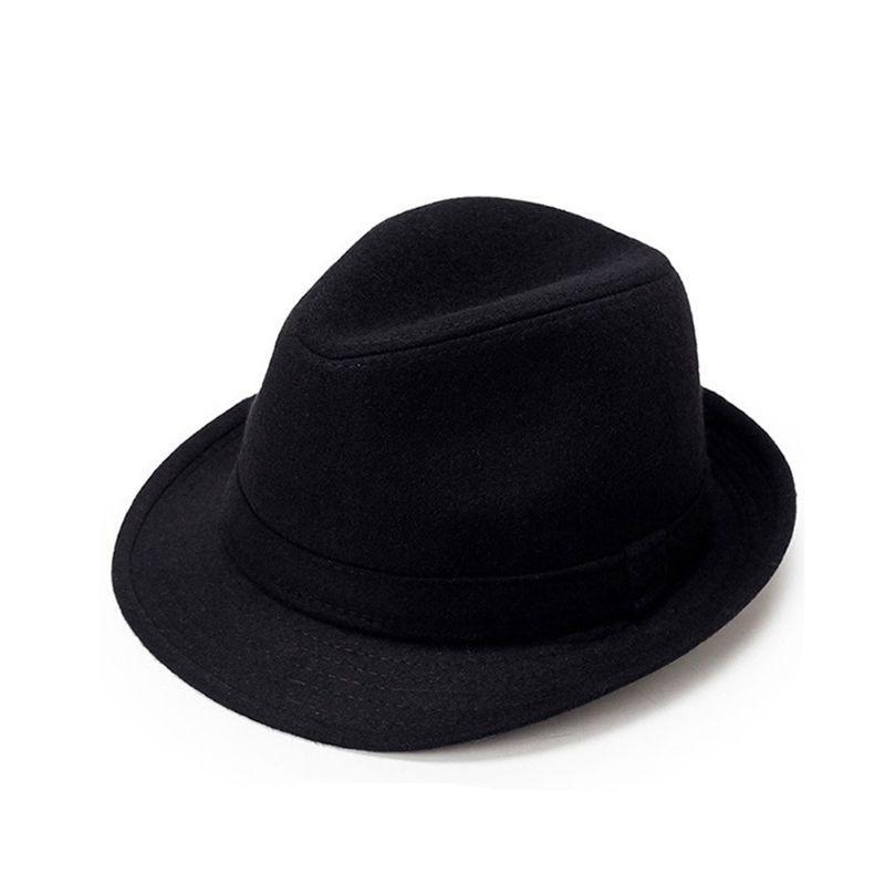 Season Men'S Top Hat Woolen Hat Thermal Hat Windproof Hat Winter Old Man Cold Hat Jazz Hat