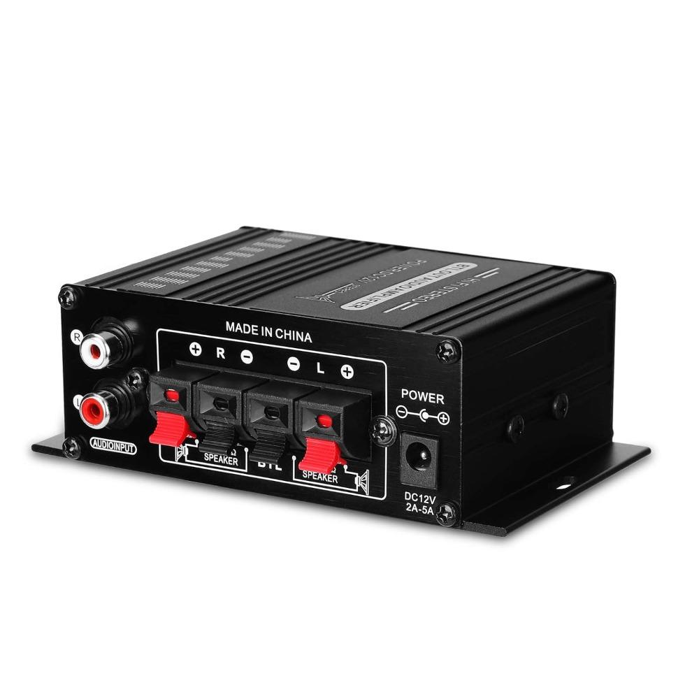 1pcs 12V Power Power Amplifier System Small Size Sound Amp Receiver Mini Stereo Amplifier Home Use
