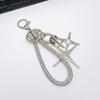 Stylish Star Keychain Decoration With Rhinestones Sturdy Rope Aloy for Elegant Designs In Your Daily Use Items