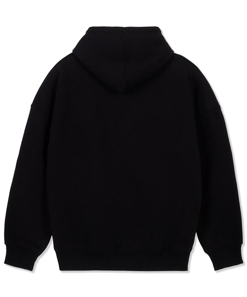 Ap Studio Oversized Wide Shoulder Hoodie_Black