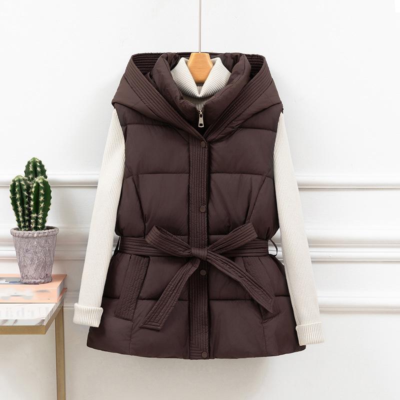 Women`s Puffer Vest Thicken Warm Winter