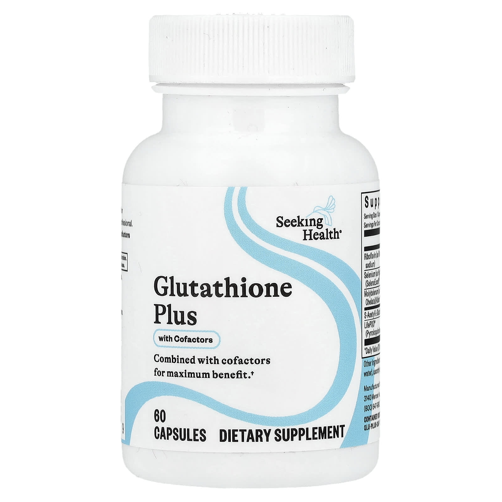 

Glutathione Plus with Cofactors, 60 Capsules