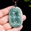 Natural A-Grade Blue Jade Deer Pendant - Auspicious Spirit Design, Unisex Jade Ware