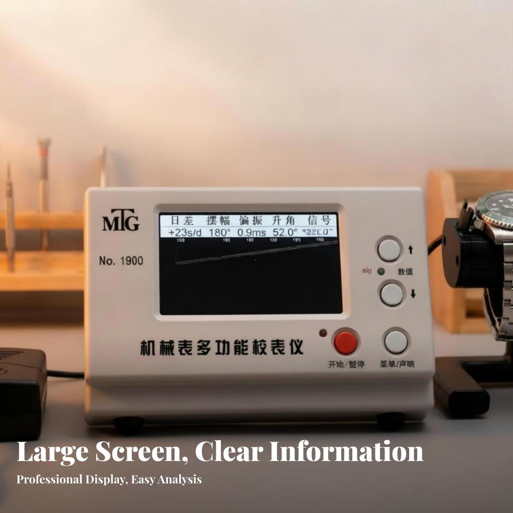 Mechanical Watch Timing Instrument Builtin Display Control Panel Wristwatch