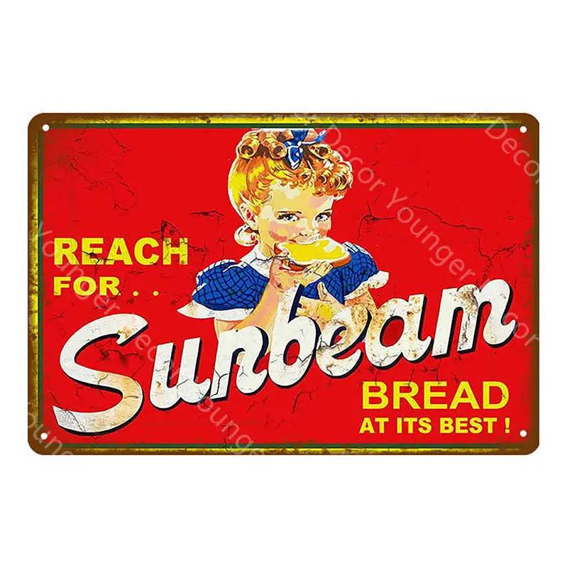 Wonder Bread Metal Signs Handmade Pies Vintage Poster Kitchen Decor Cafe Bar Shop Decorative Plate Food Cook Wall Sticker YI-154