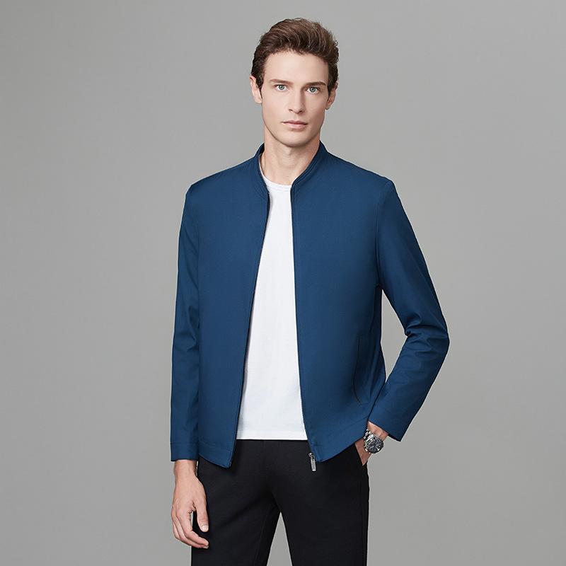 New Style Jacket Stand Collar Men's Casual Jacket Shirt Men's Tops Cadre Jacket Daddy Suit
