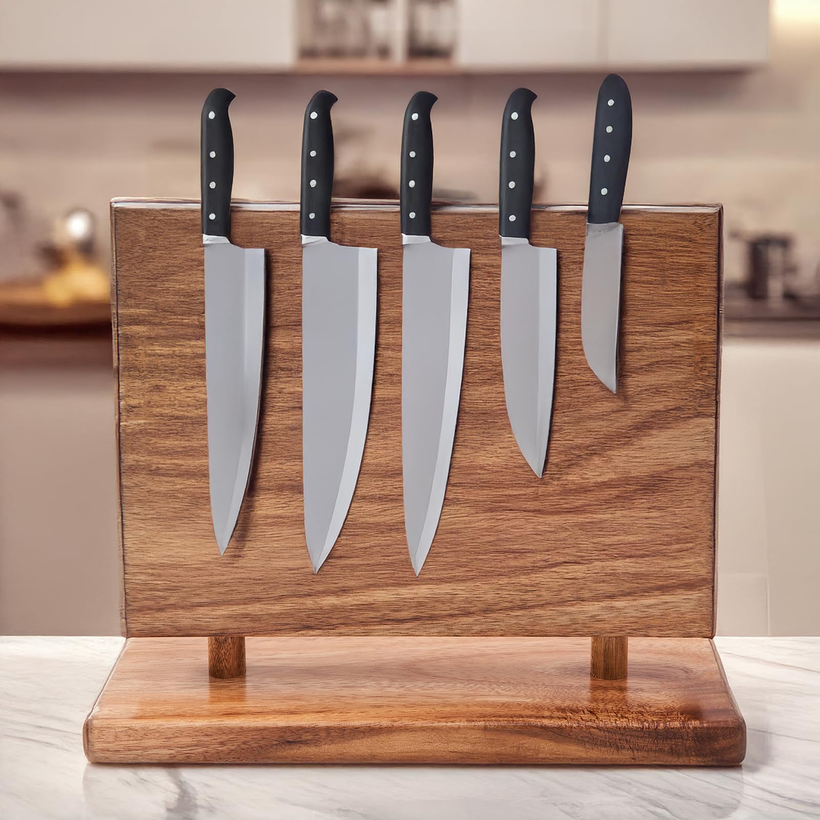 Magnetic knife holder, wooden knife holder, magnetic knife holder, storage rack, wooden knife holder, knife rack, magnetic knife block holder rack, ma