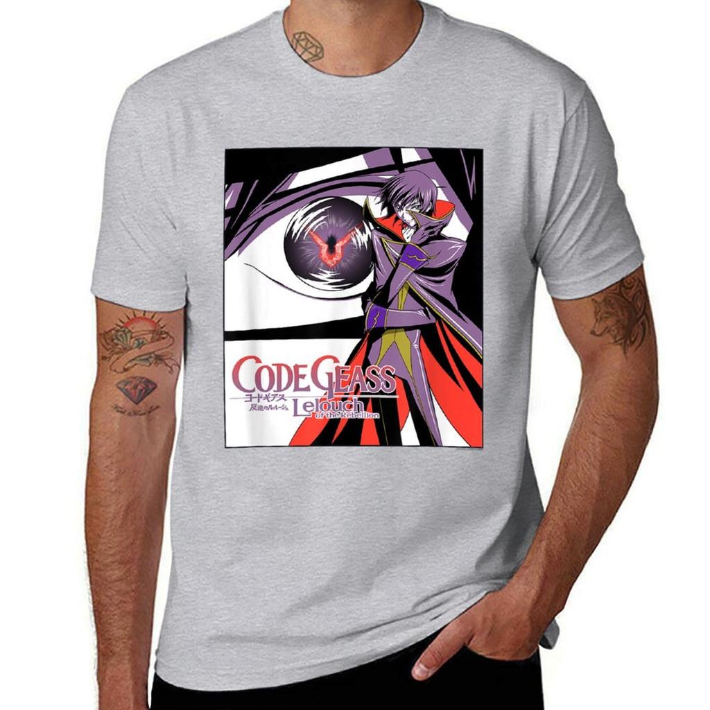 Geass Eye Tshirt Sports Fans Blouse Vintage Mens Graphic Tshirts Pack