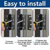 Door Hinge Shim 10 Pieces Adjuster Plate Stainless Steel 4 Inch Rust Resistant Shims For Concealed Hinges For Cabinet Frame