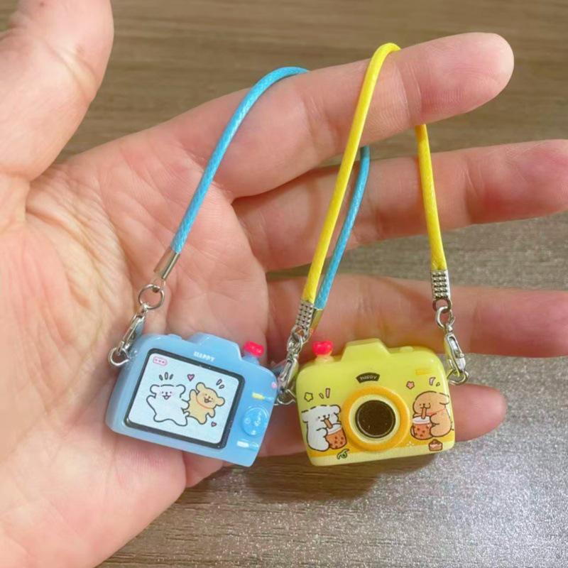 Dollhouse Miniature Cartoon Dog Crossbody Camera Bag for OB11 Doll